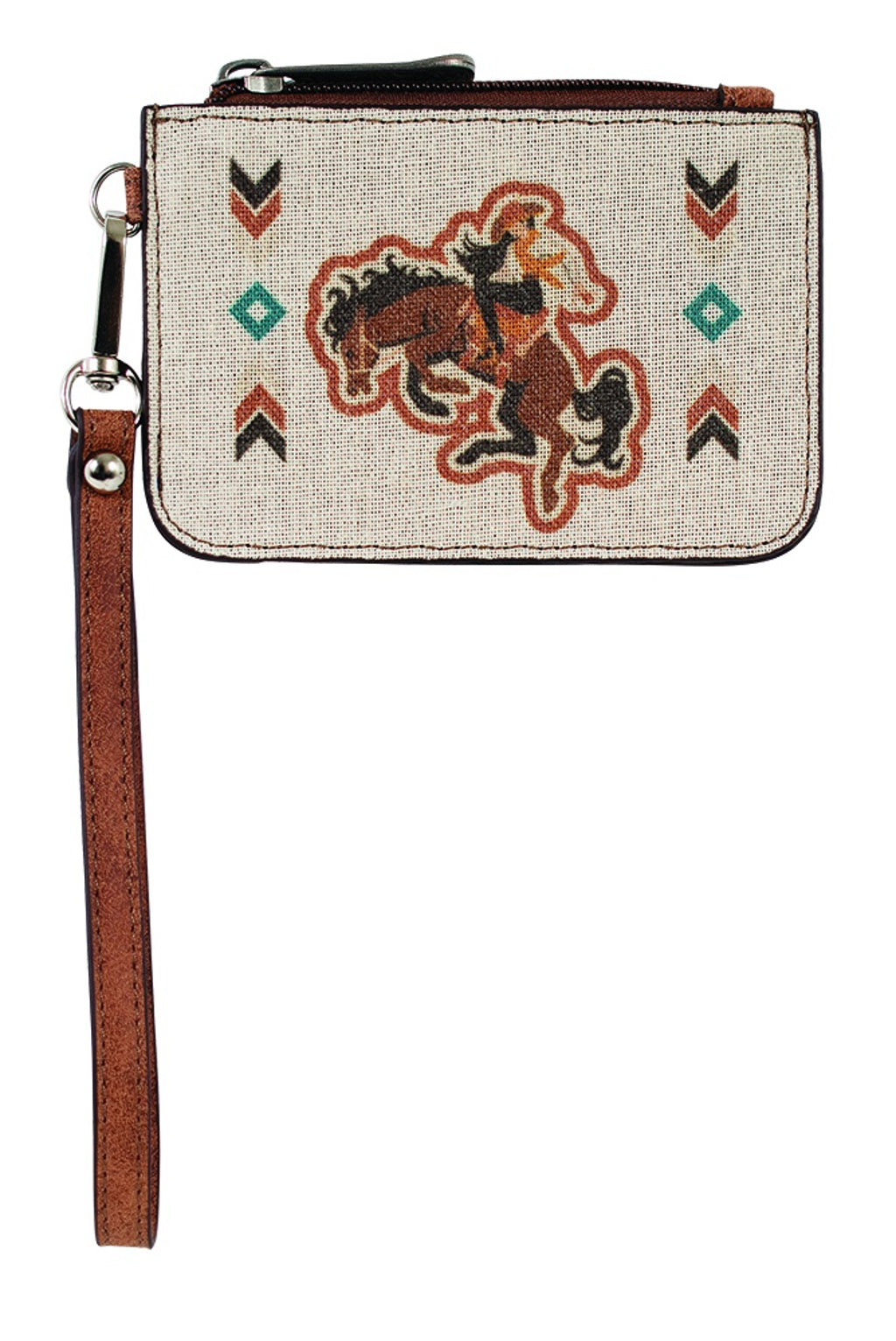 Justin Mini Card Wallet - Bronco Cowgirl