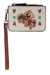 Justin Mini Card Wallet - Bronco Cowgirl