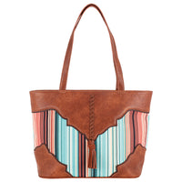 Catchfly Tote - Tan With Stripes