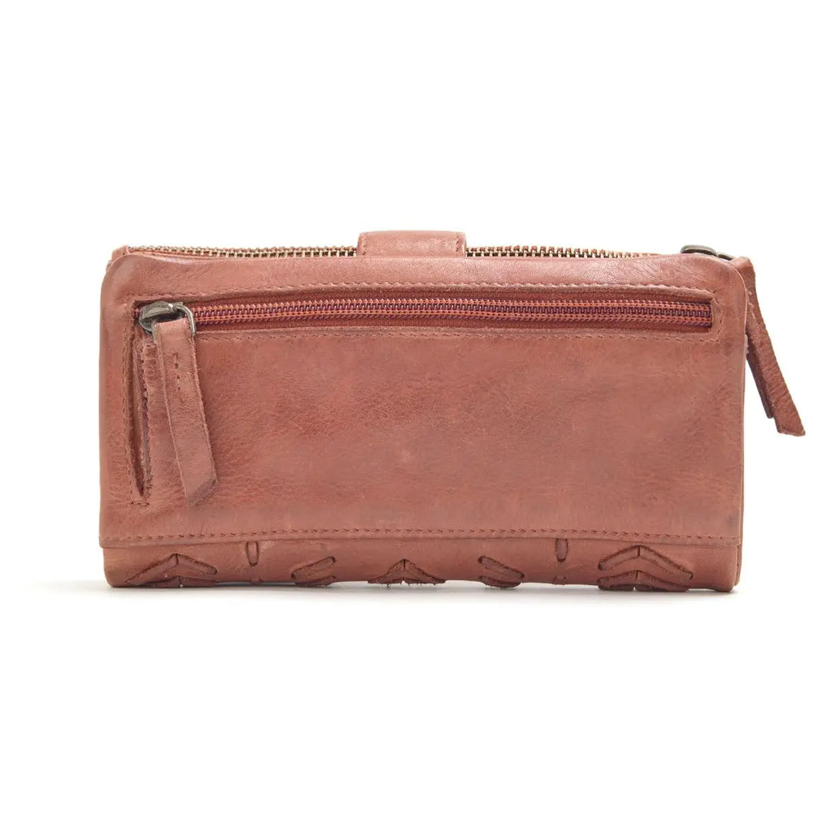 Ardrossan Braided Leather Wallet - Tan
