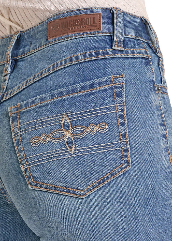 Rock & Roll Cowgirl Jeans - BW1HD09747 - Layered Boot Stitch High Rise Bootcut