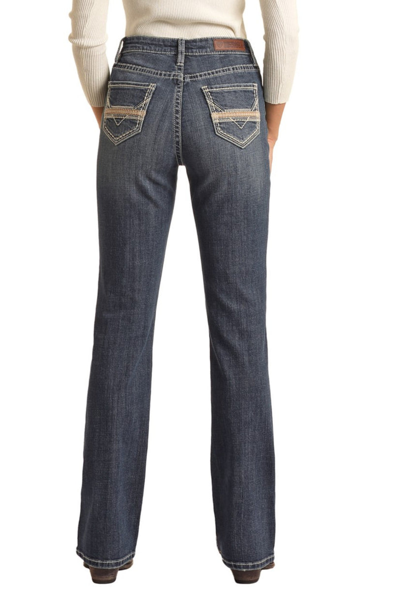 Rock & Roll Cowgirl Jeans - BW4HD02978 - High Rise Bootcut