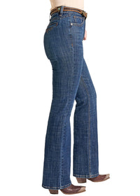 Rock & Roll Cowgirl Jeans - BW4HD09748 - Stitched Welt Pocket High Rise Bootcut