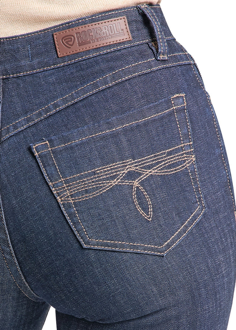 Rock & Roll Cowgirl Jeans - BW4HD09750 - Boot Stitch Embroidered High Rise Bootcut