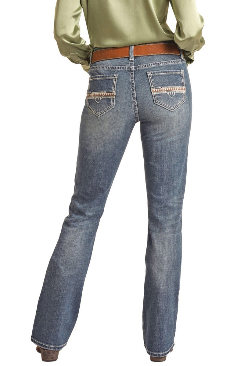 Rock & Roll Cowgirl Jeans - BW4RD02443 - Mid Rise Riding Fit