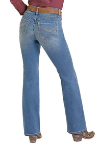 Rock & Roll Cowgirl Jeans - BW4RD09763 - Curve Embroidery Mid Rise Riding Fit