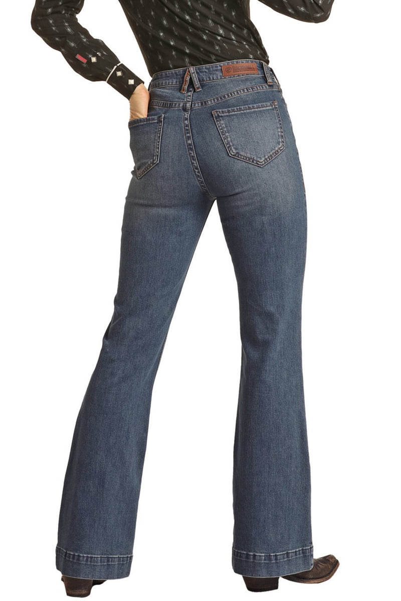 Rock & Roll Cowgirl Jeans - BW5HD02991 - High Rise Trouser