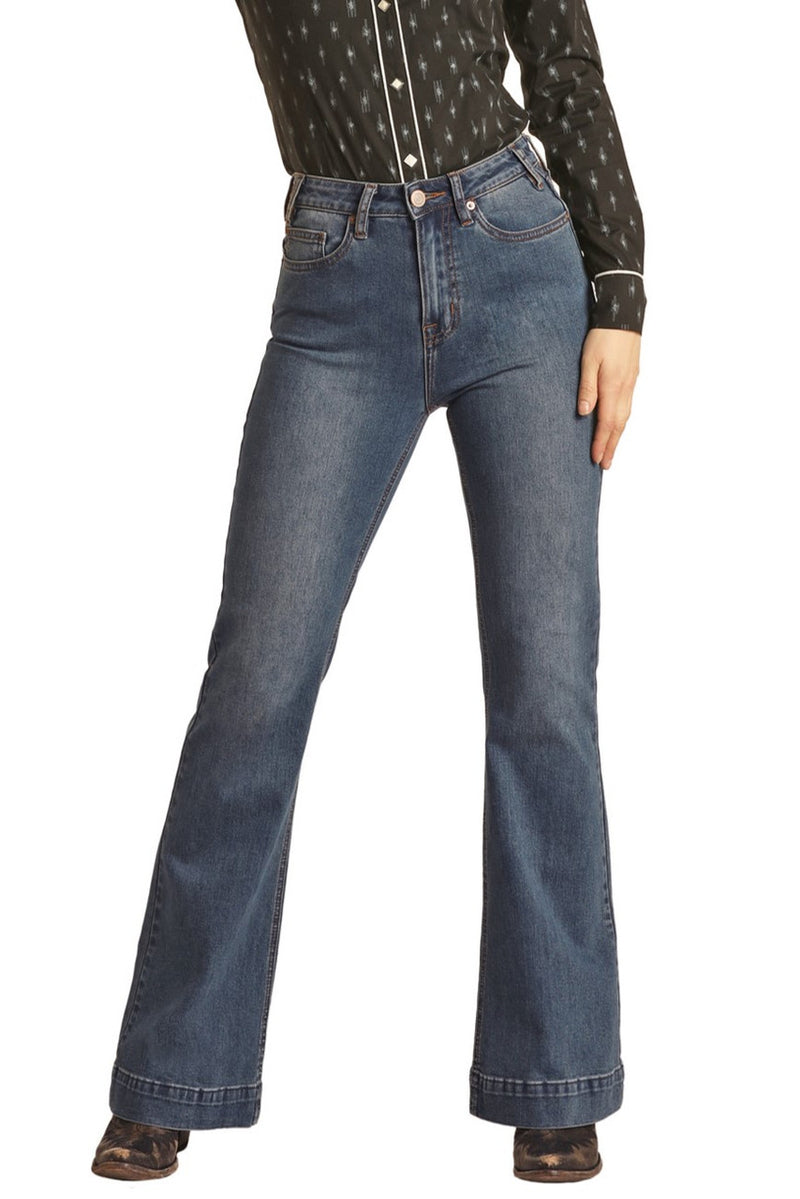 Rock & Roll Cowgirl Jeans - BW5HD02991 - High Rise Trouser