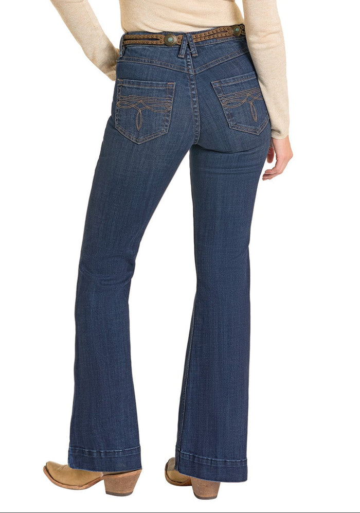 Rock & Roll Cowgirl Jeans - BW5HD07210 - Boot Stitch High Rise Trouser
