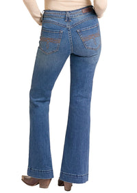 Rock & Roll Cowgirl Jeans - BW5HD09757 - Double Waistband High Rise Trouser