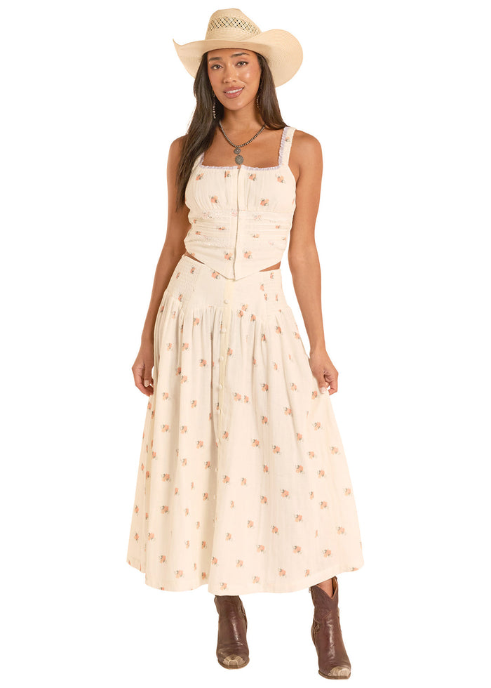 Rock & Roll - Flower Print Skirt
