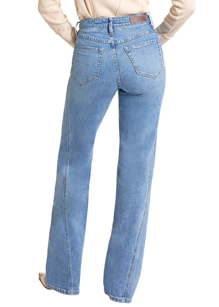 Rock & Roll Cowgirl Jeans - BW6HD09775 - Side Panel Seamed High Rise Wide Leg