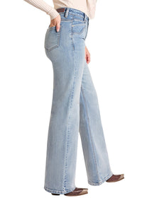Rock & Roll Cowgirl Jeans - BW6HD09777 - Scalloped Pocket High Rise Wide Leg