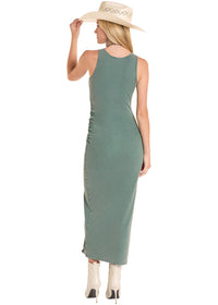 Rock & Roll Ruched Side Evergreen Dress (BWD0R08804-30)