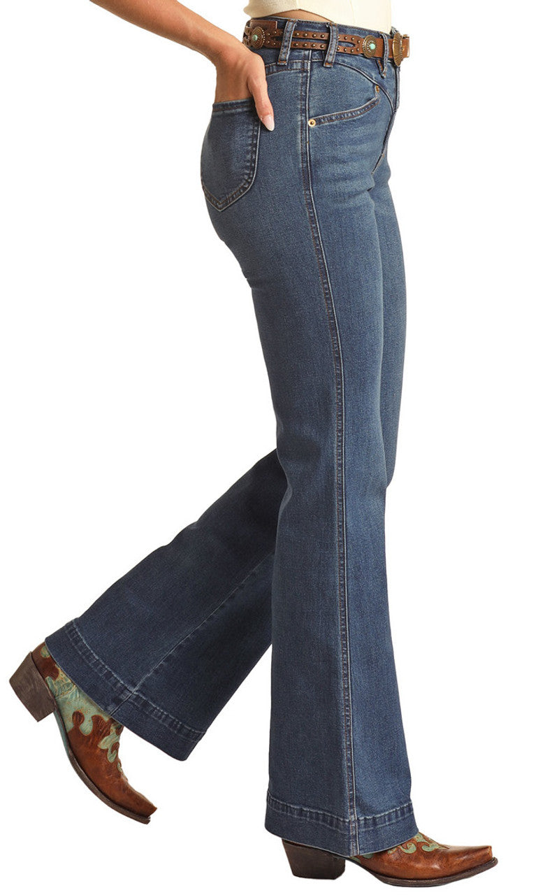 Rock & Roll Cowgirl Jeans - RRWD5HR1B0 - High Rise Trouser