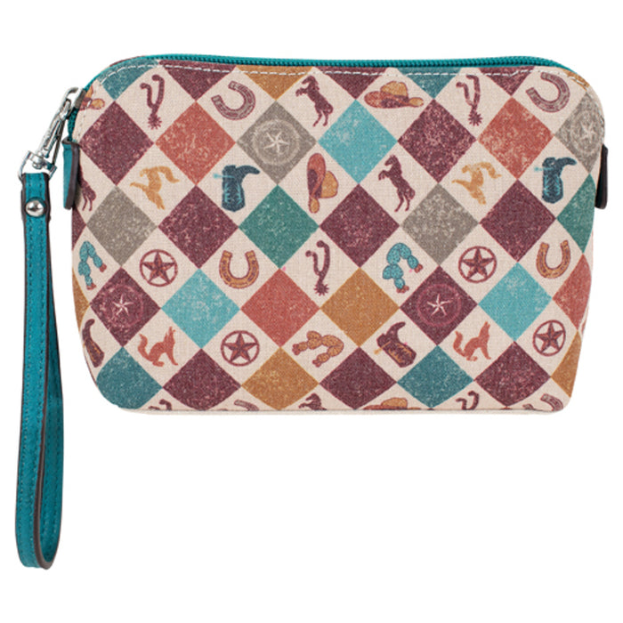 Catchfly Cosmetic Pouch - Western Print