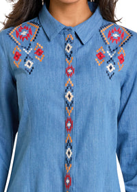 Rock & Roll Mini Shirt Dress (LWD2R06645)