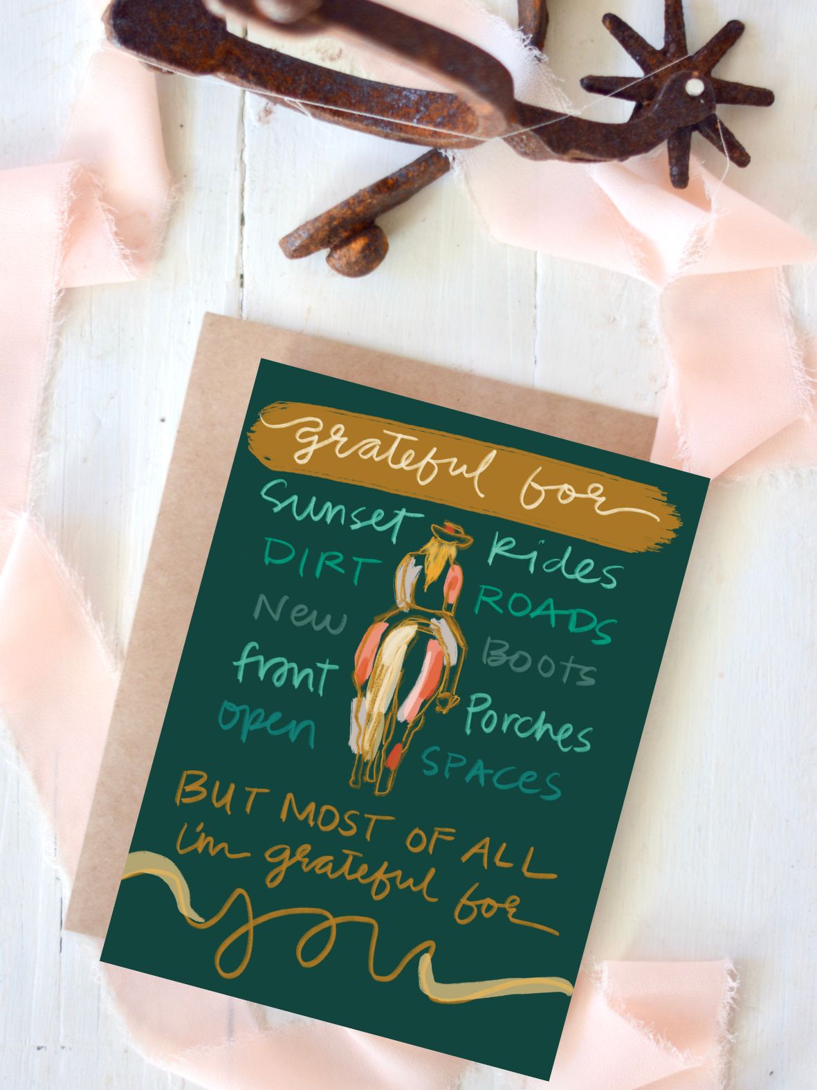Thankyou Card - Cowgirl Grateful