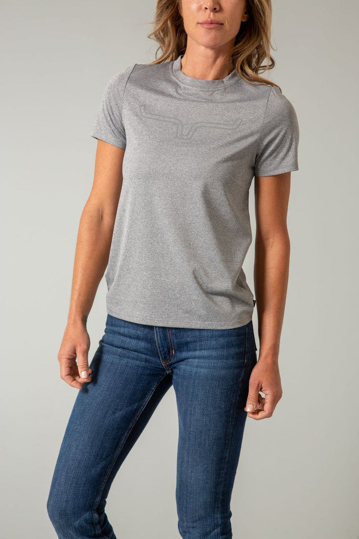 Kimes Ranch Outlier Tech Tee - Grey Heather