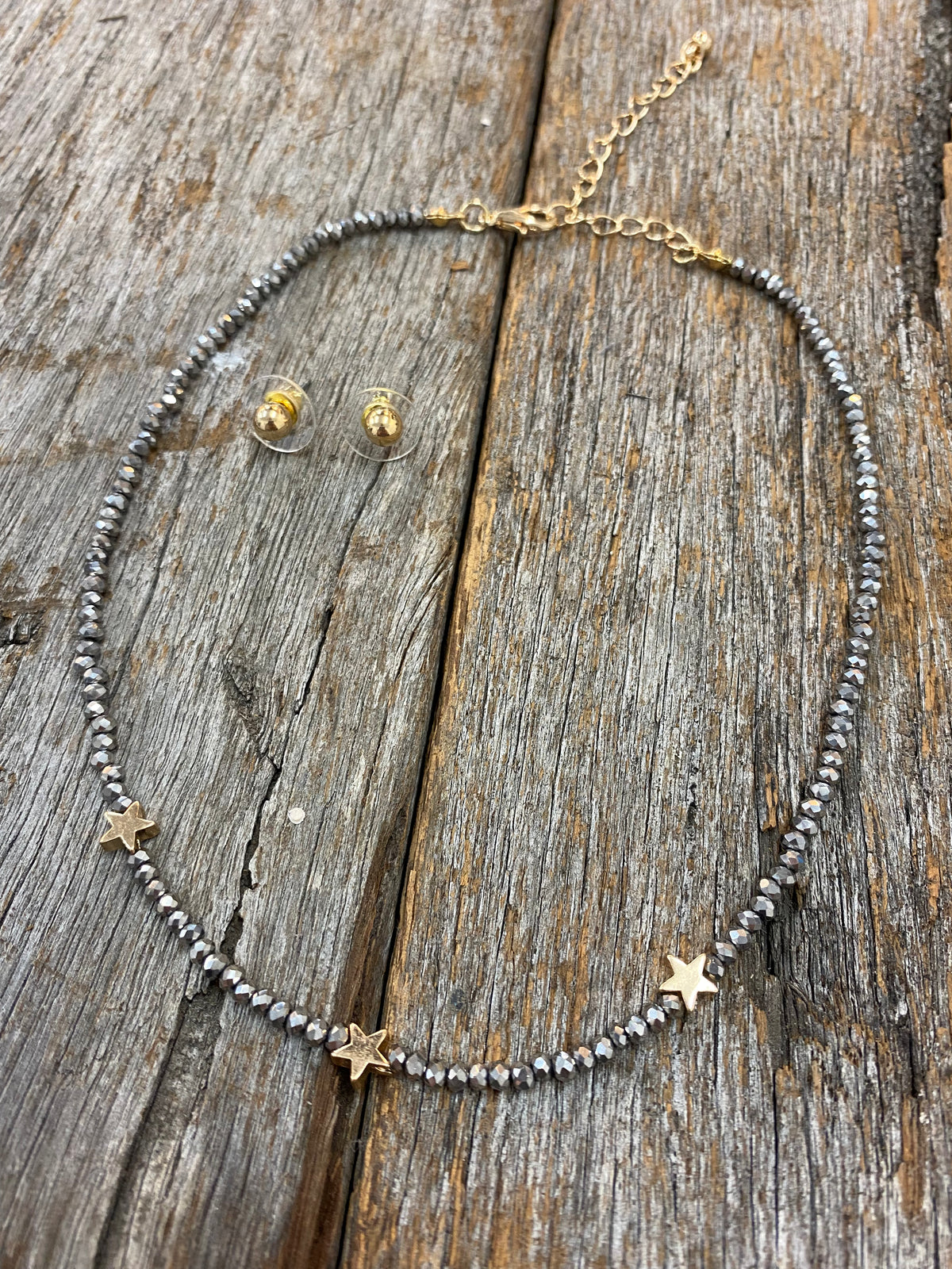 Beaded discount star choker