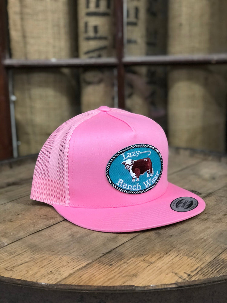 Lazy J Ranch Wear Cap - Pink Original Patch Cap