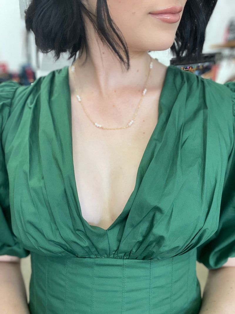 Mia Dress - Dark Green