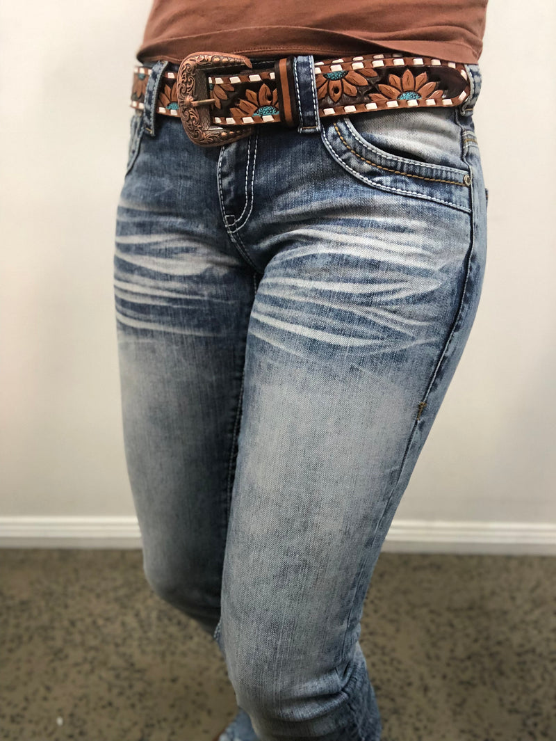 Cowgirl Tuff Jeans -  Faded DFMI