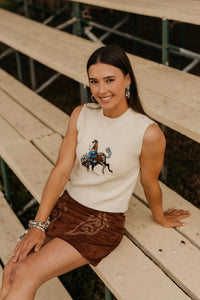 Josie Vest - Embroidered Bronc (BW38T09351)