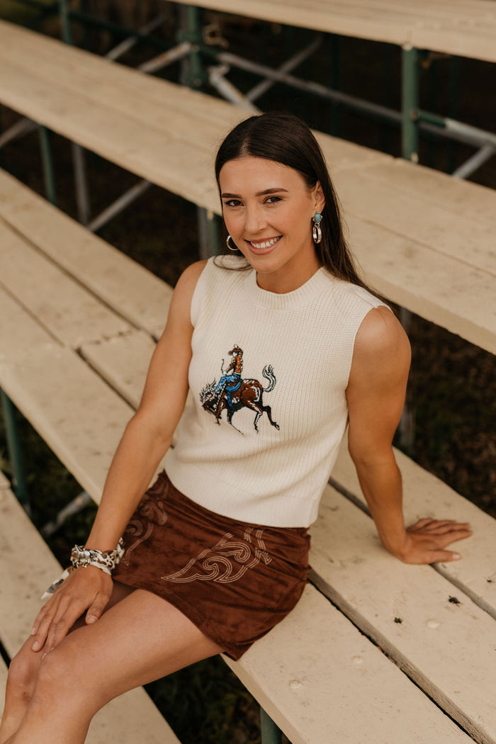 Josie Vest - Embroidered Bronc (BW38T09351)