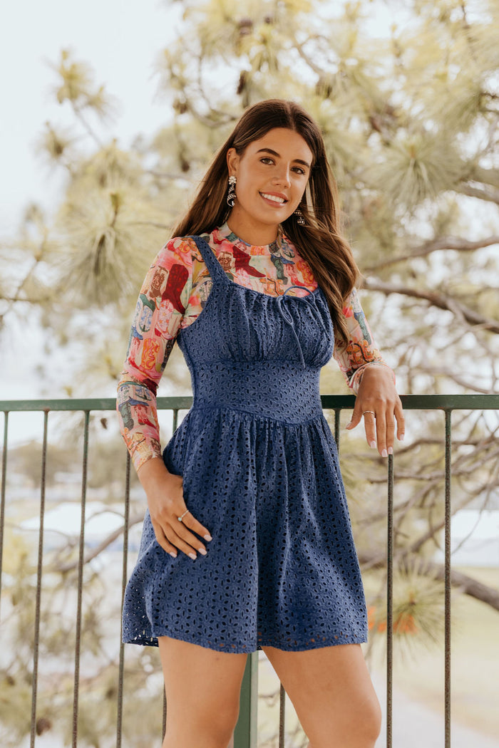 Salinas Dress - Eyelet Mini Dress