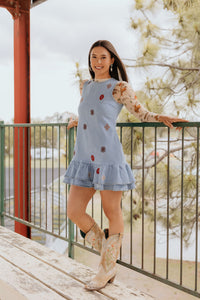 Sedona - Aztec Embroidered Dress
