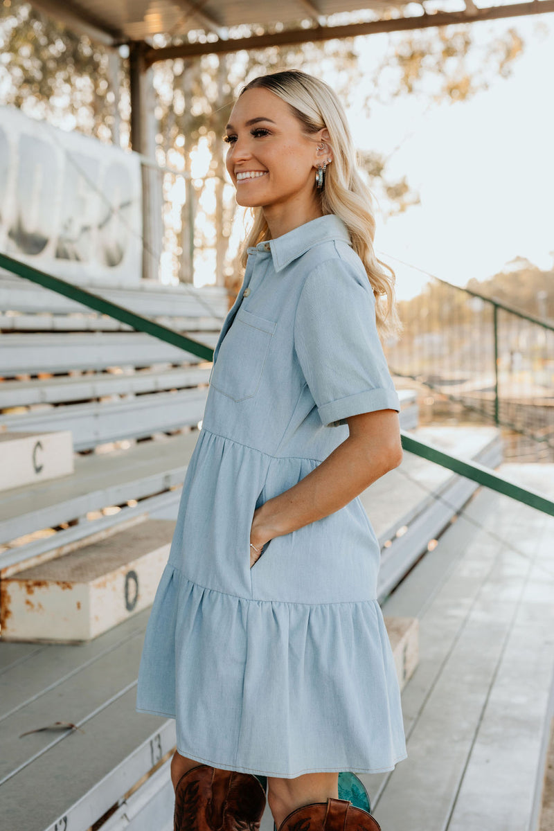 Nevada Denim Dress - Light Wash