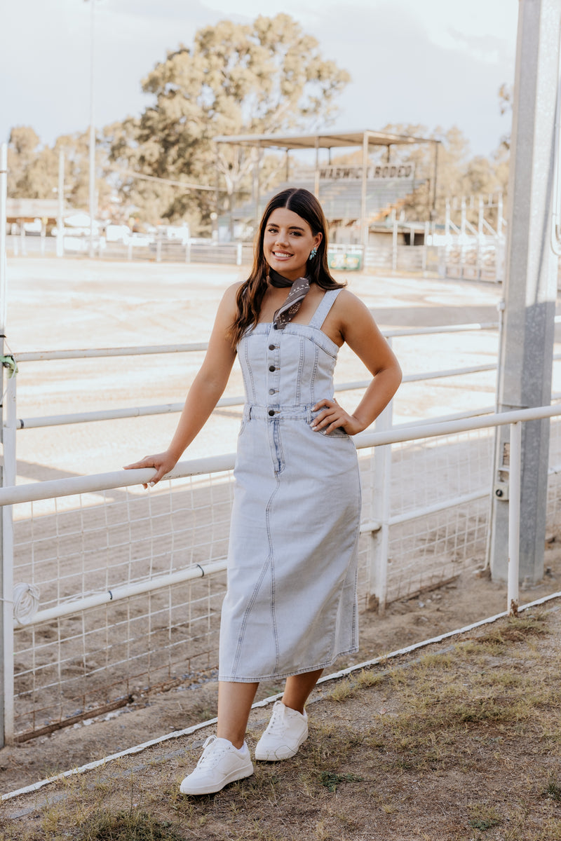Coco Dress - Light Blue Denim