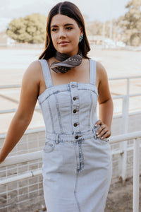 Coco Dress - Light Blue Denim
