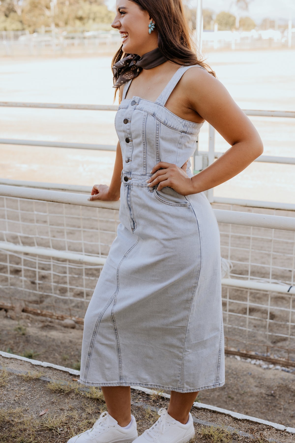 Coco Dress - Light Blue Denim