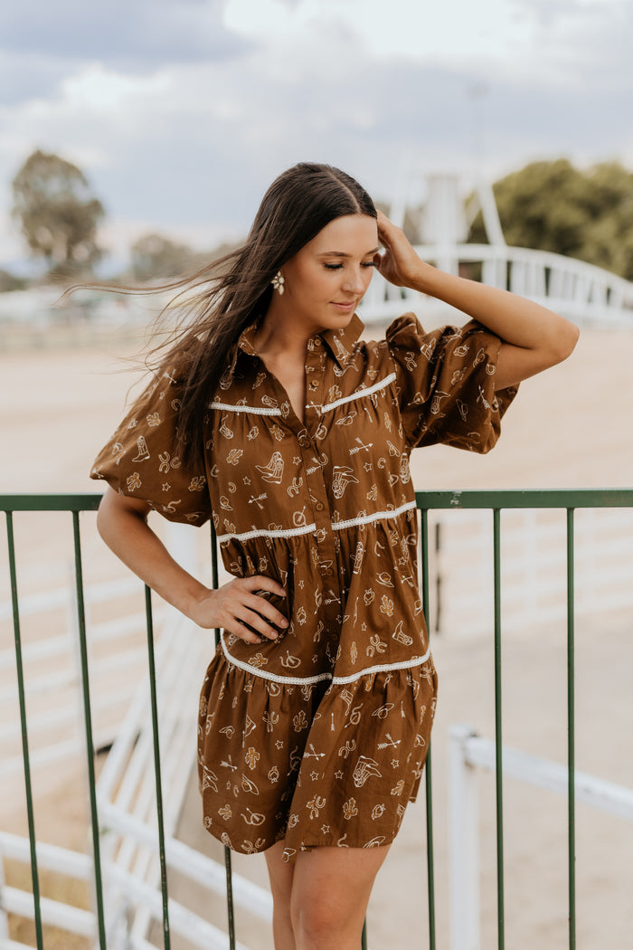 Sierra Dress - Brown