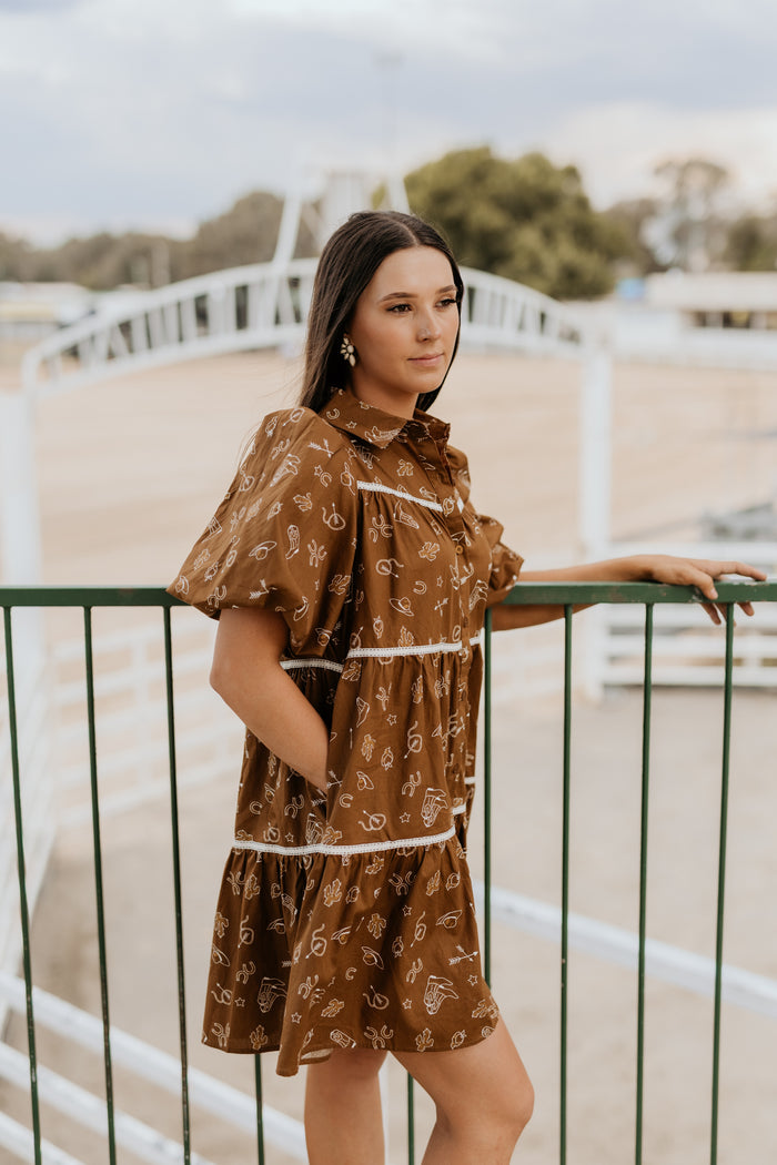 Sierra Dress - Brown