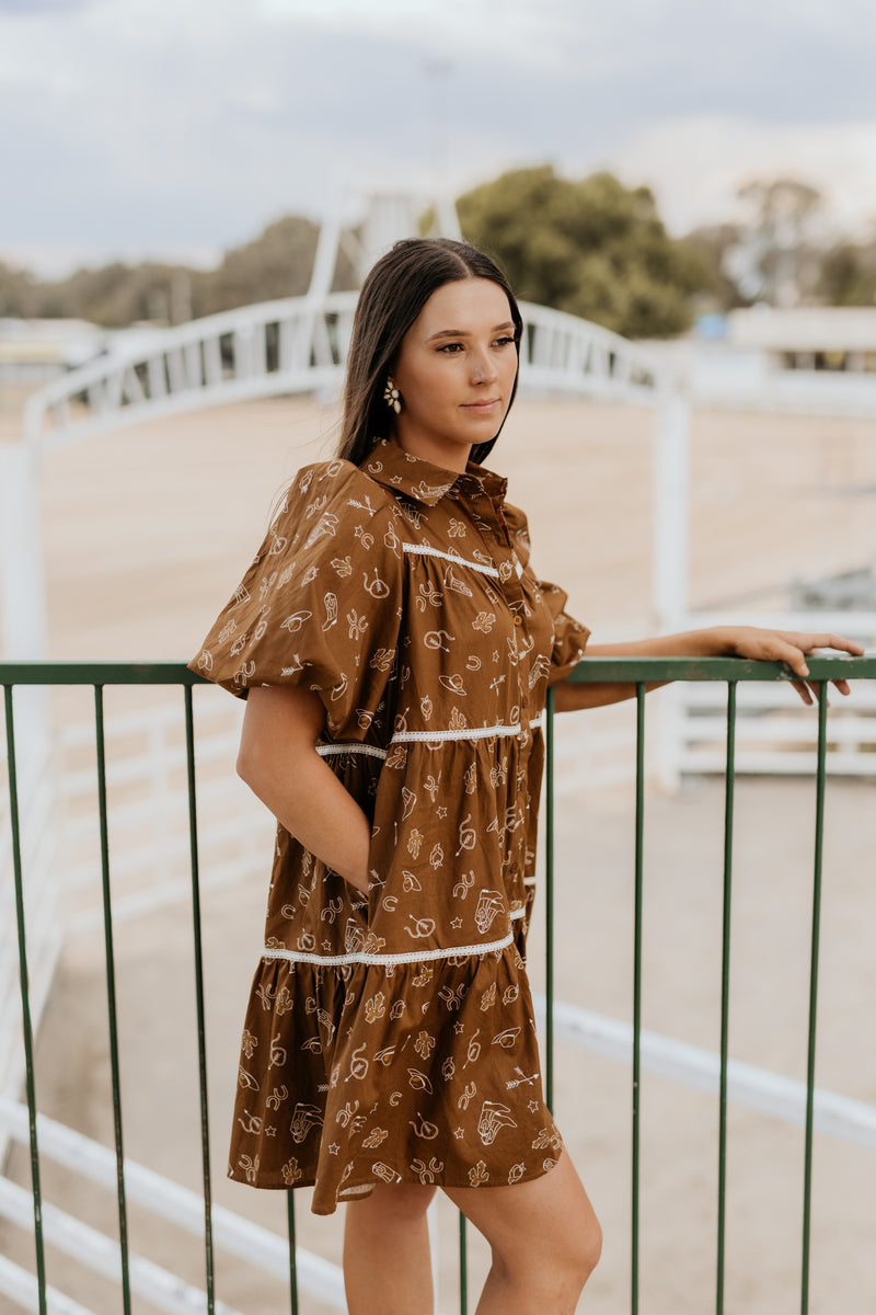 Sierra Dress - Brown
