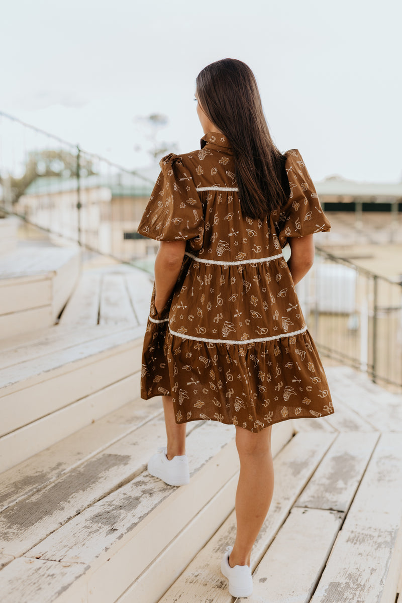Sierra Dress - Brown