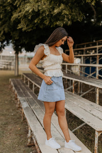Becca Mini Skirt - Denim