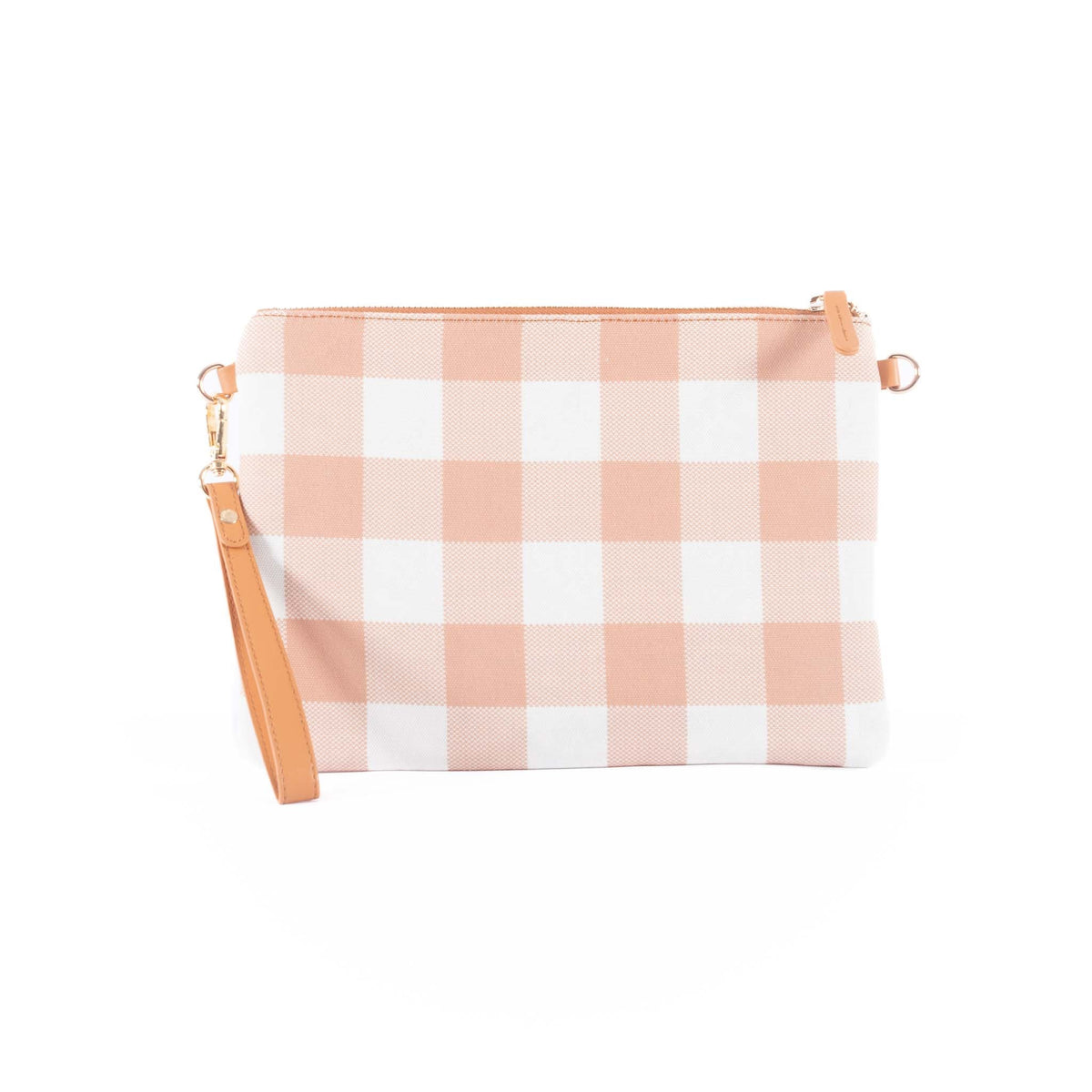 Liv & Milly - Capri Latte & White Gingham Crossbody