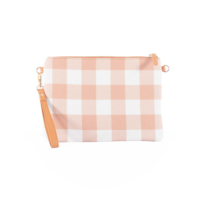 Liv & Milly - Capri Latte & White Gingham Crossbody