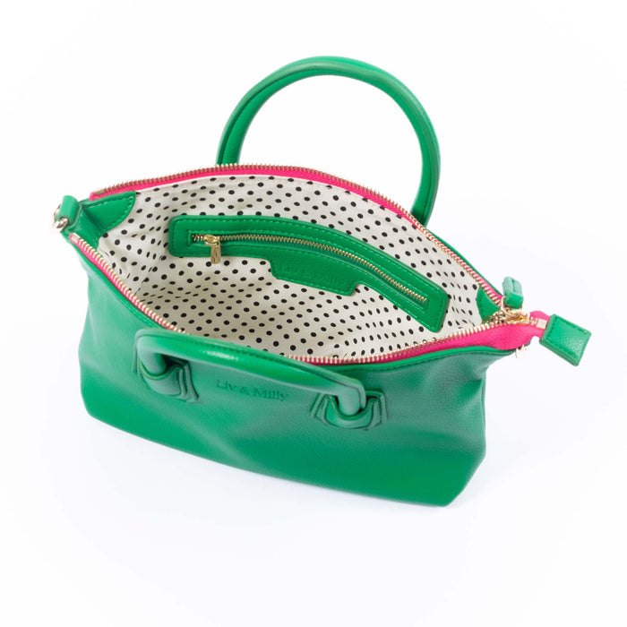 Liv & Milly - Mini Charlotte Handbag (Green)