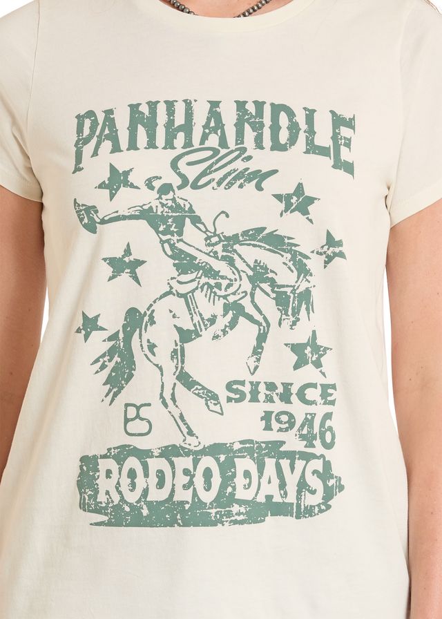 Panhandle - Rodeo Days Cream Tee (LW21T08532)