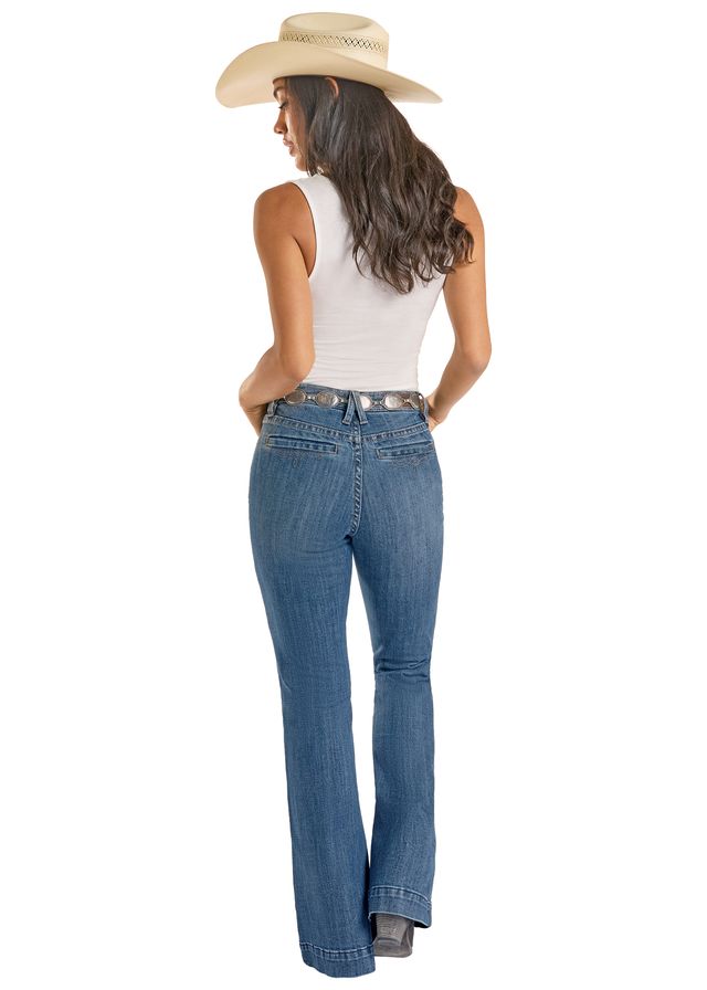 Rock & Roll Cowgirl Jeans -  BW5MD09088 - Mid Rise Trouser