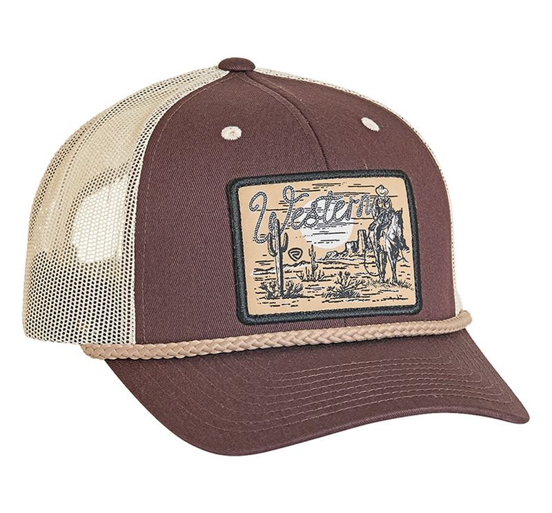 Rock & Roll Denim Co Cap - Brown & Tan