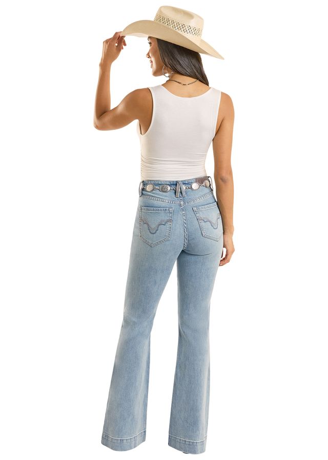 Rock & Roll Cowgirl Jeans -  BW5MD09089 - Vintage Mid Rise Trouser