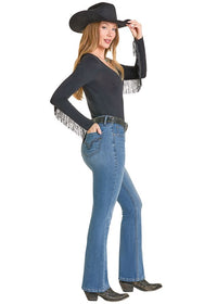 Rock & Roll Cowgirl Jeans - BW4HD07895 - Signature Detail High Rise Bootcut