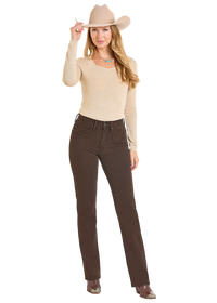 Rock & Roll Cowgirl Jeans - BW1HD07196 - Brown High Rise Bootcut