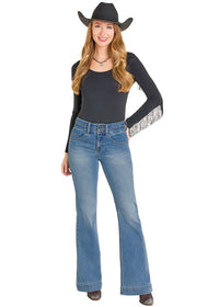 Rock & Roll Cowgirl Jeans - BW5HD07845 - Double Waistband High Rise Trouser
